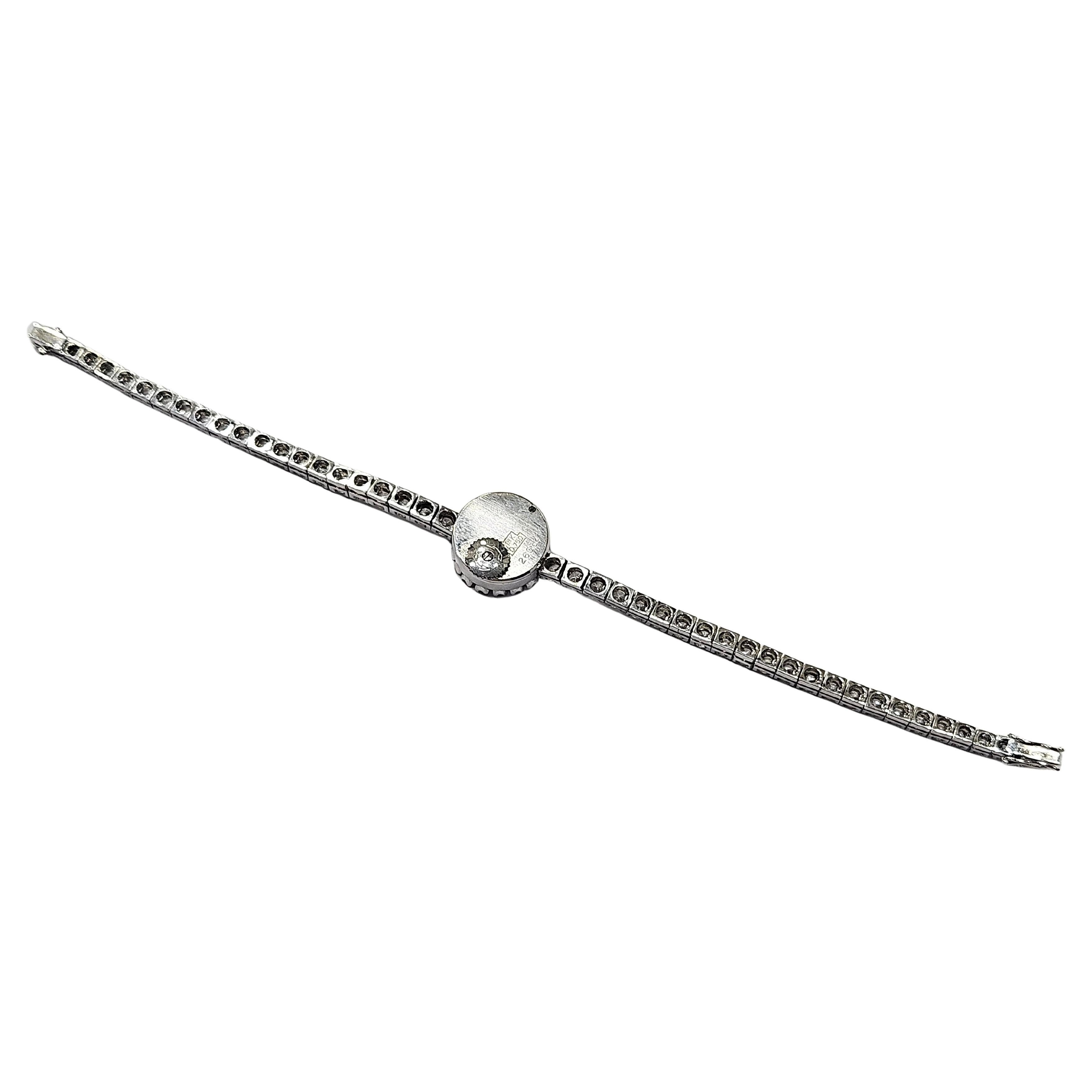 Bracelet Watch Jaeger-LeCoultre Brilliant Cut Diamond 5 Ctw White Gold 18 Karat In Good Condition For Sale In MADRID, ES