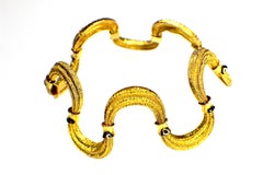 Bracelet "Waves" Handcrafted 18 Karat Gold