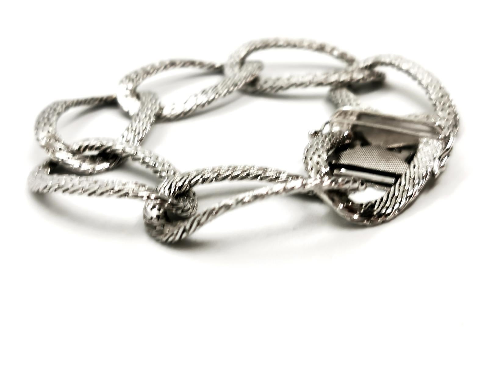 Bracelet White Gold In Excellent Condition For Sale In PARIS, FR