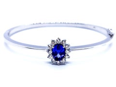 Bracelet White Gold Tanzanite