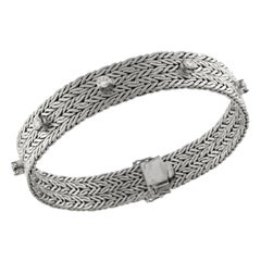 Retro Bracelet White Gold with Diamonds