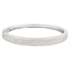 Bracelet en or blanc et diamants