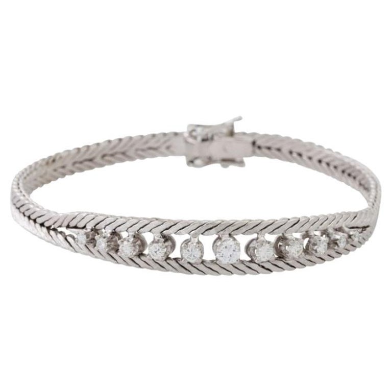 Bracelet with 11 Brilliants For Sale at 1stDibs