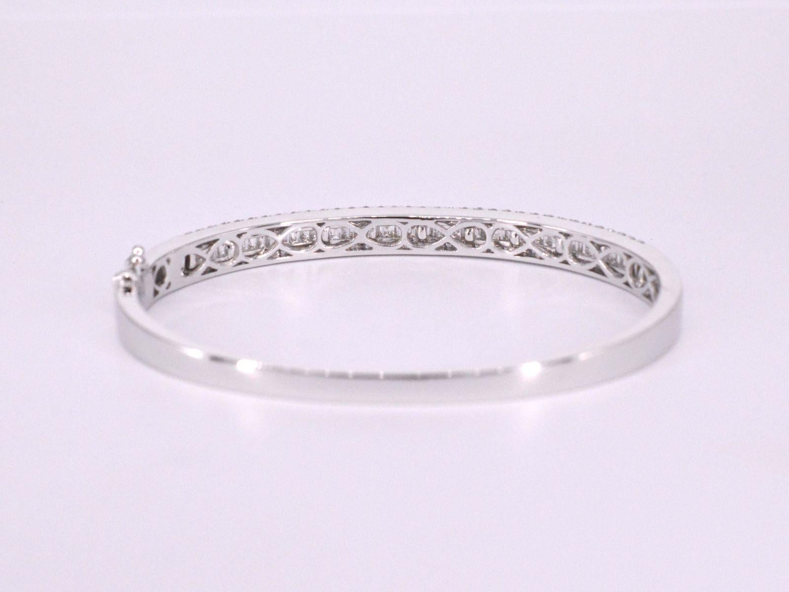 Pulsera con Diamantes Baguette y Brillantes en venta 1