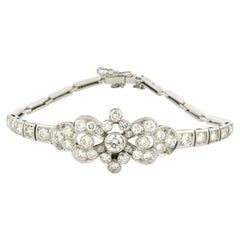 Bracelet with brilliant cut diamonds up to 3.20ct 14k gold 12.7 grams