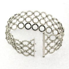 Bracelet with brilliant cut diamonds up to 6.48ct 18k gold 41.6 grams
