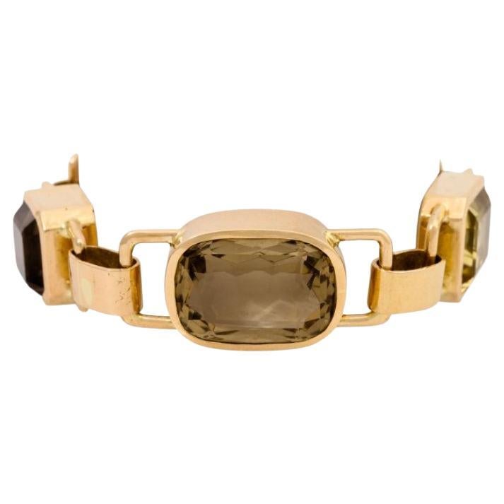 Bracciale con Citrini e Quarzo fumé in vendita