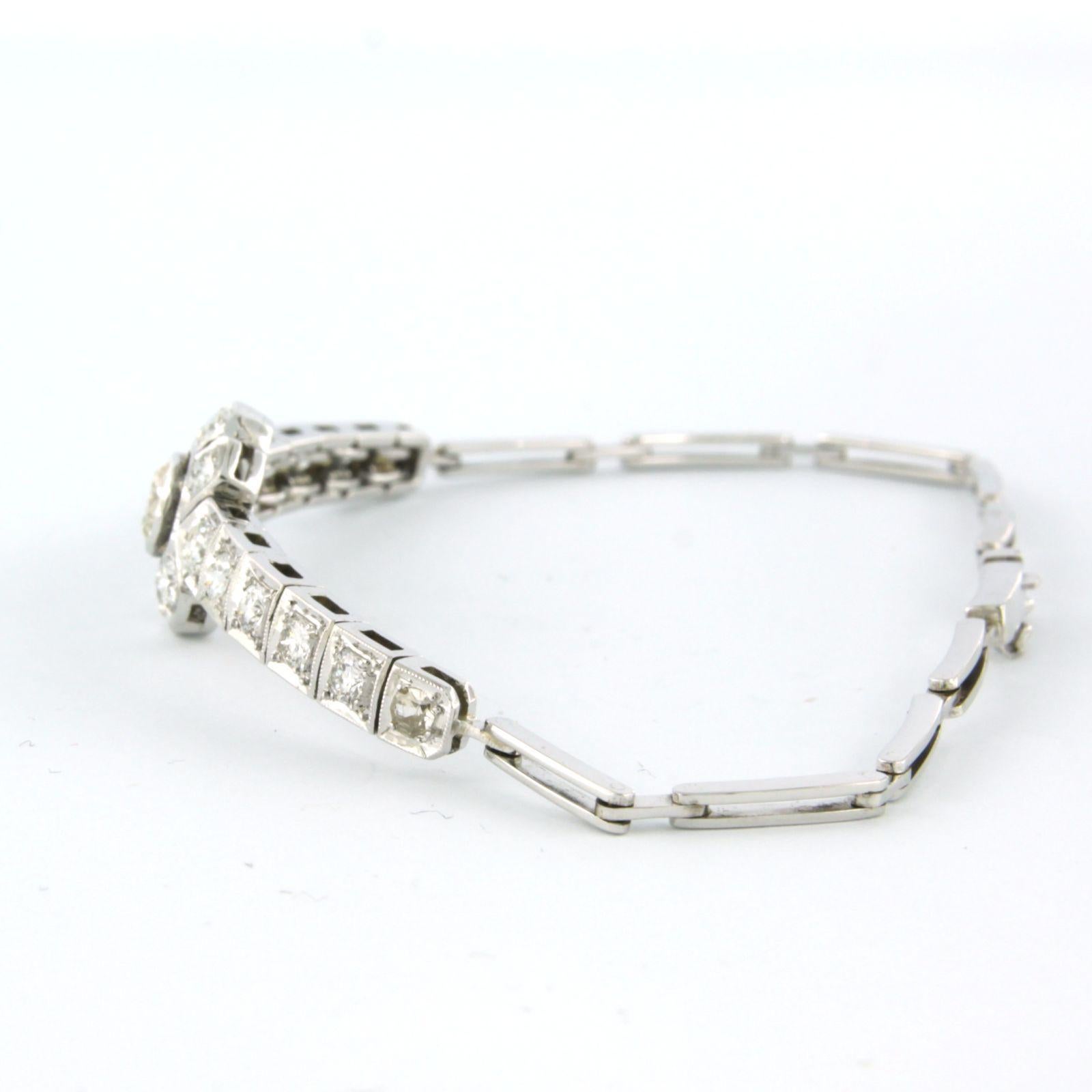 Bracelet with Diamond 14k white gold For Sale 3