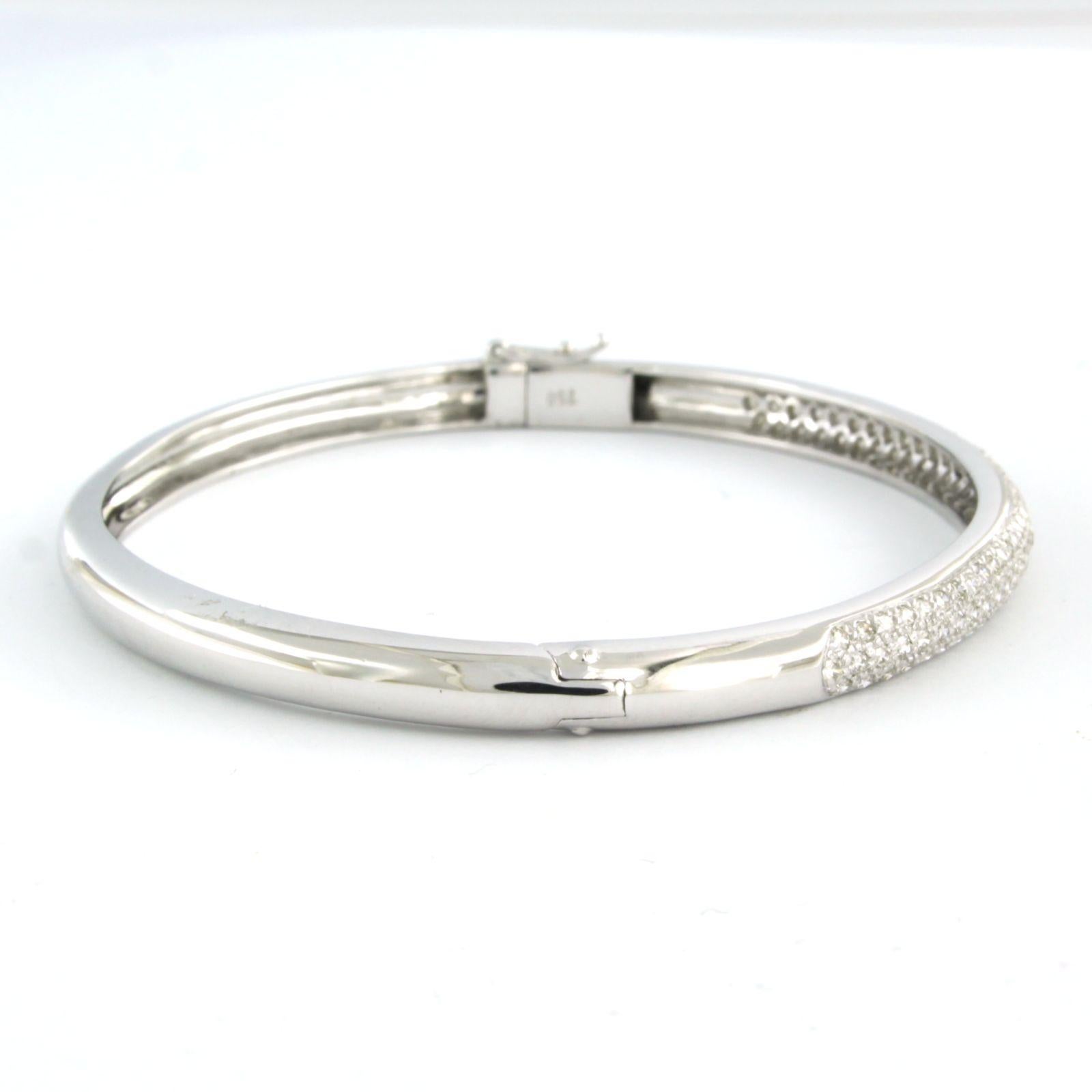 Bracelet with Diamond 18k white gold In Good Condition For Sale In The Hague, ZH