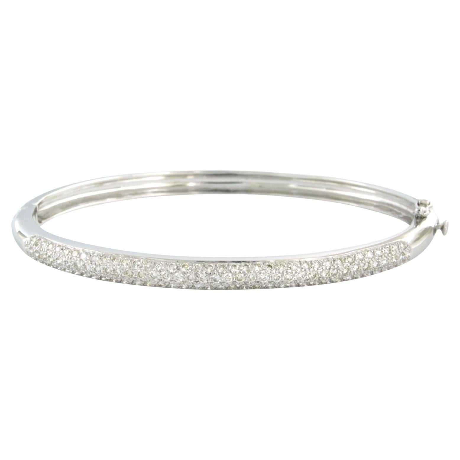 Bracelet with Diamond 18k white gold For Sale