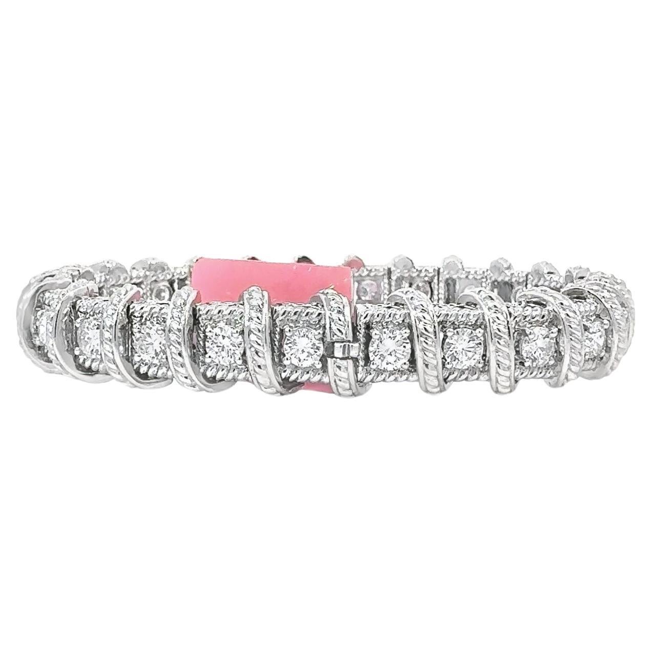 618-Bracciale con diamanti in vendita