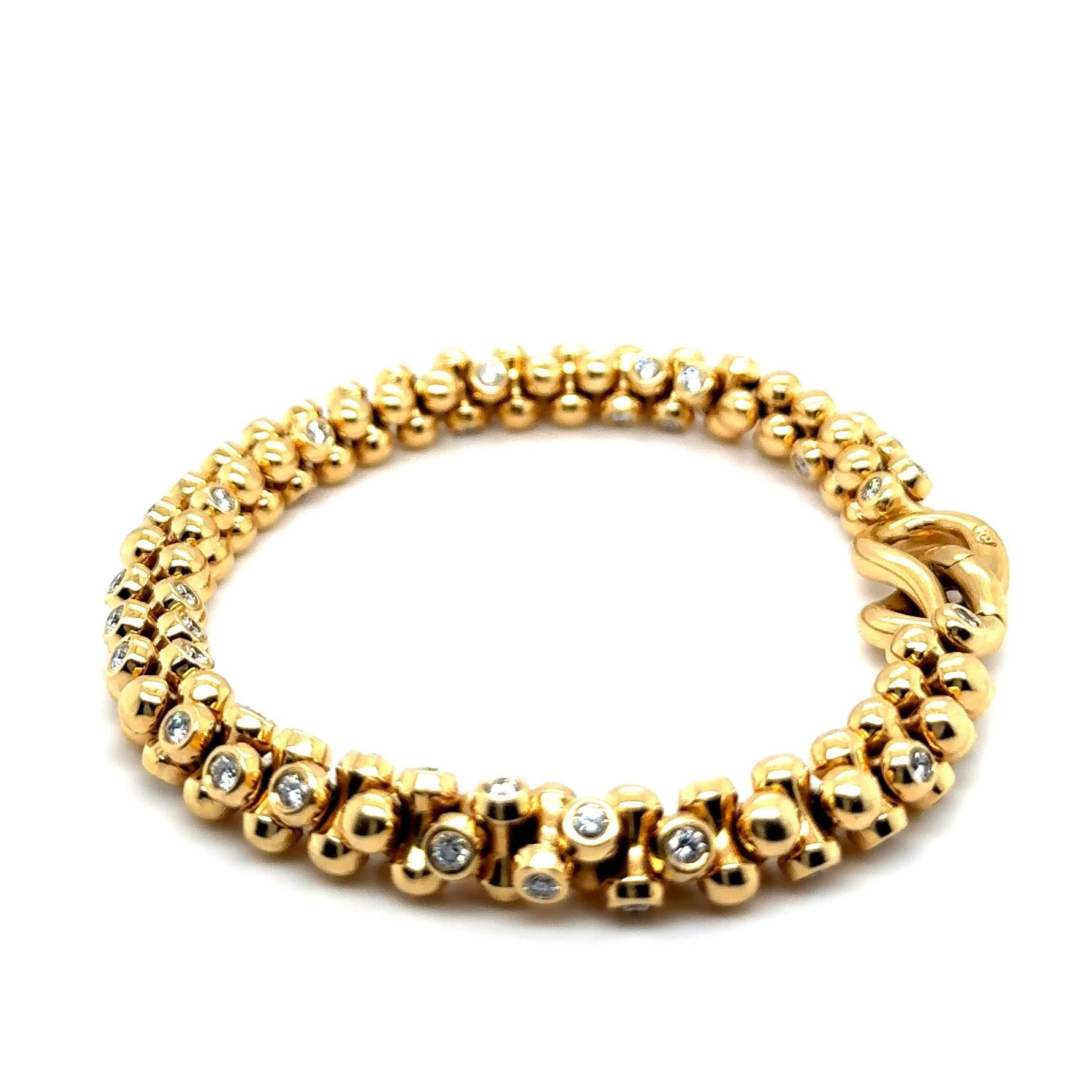 Armband aus 18 Karat Gelbgold mit Diamanten von Tamara Comolli 5