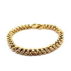 Pulsera con diamantes en oro amarillo de 18 quilates de Tamara Comolli