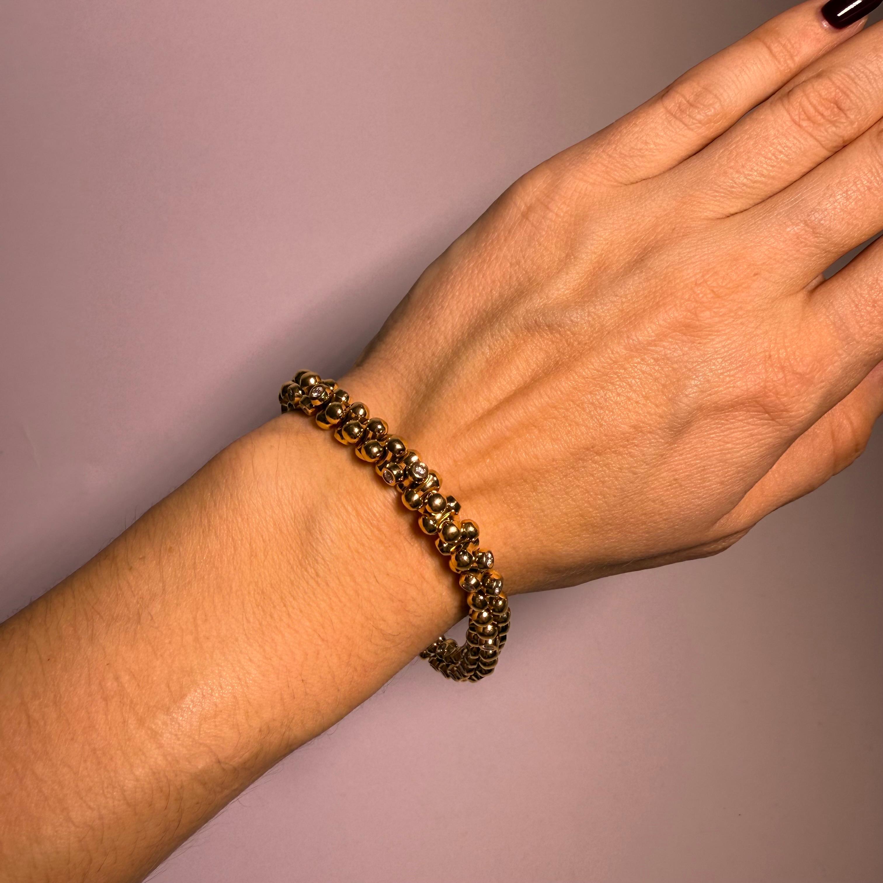 Armband aus 18 Karat Gelbgold mit Diamanten von Tamara Comolli für Damen oder Herren