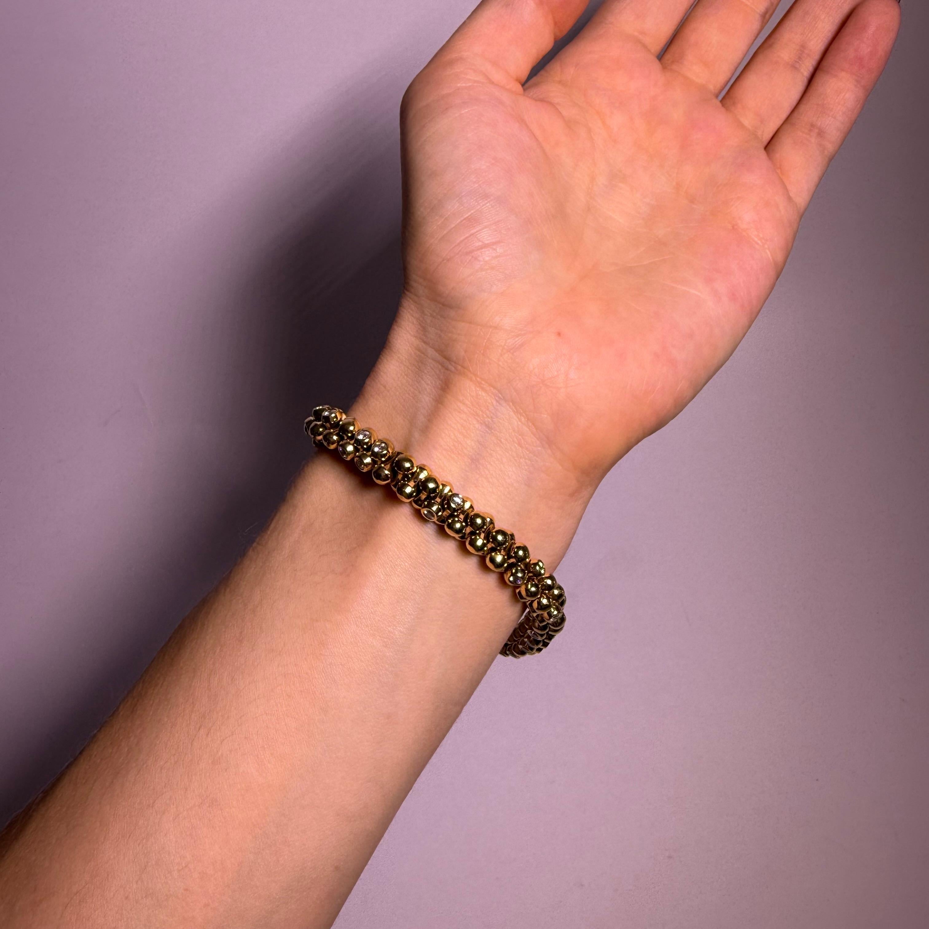 Armband aus 18 Karat Gelbgold mit Diamanten von Tamara Comolli 1