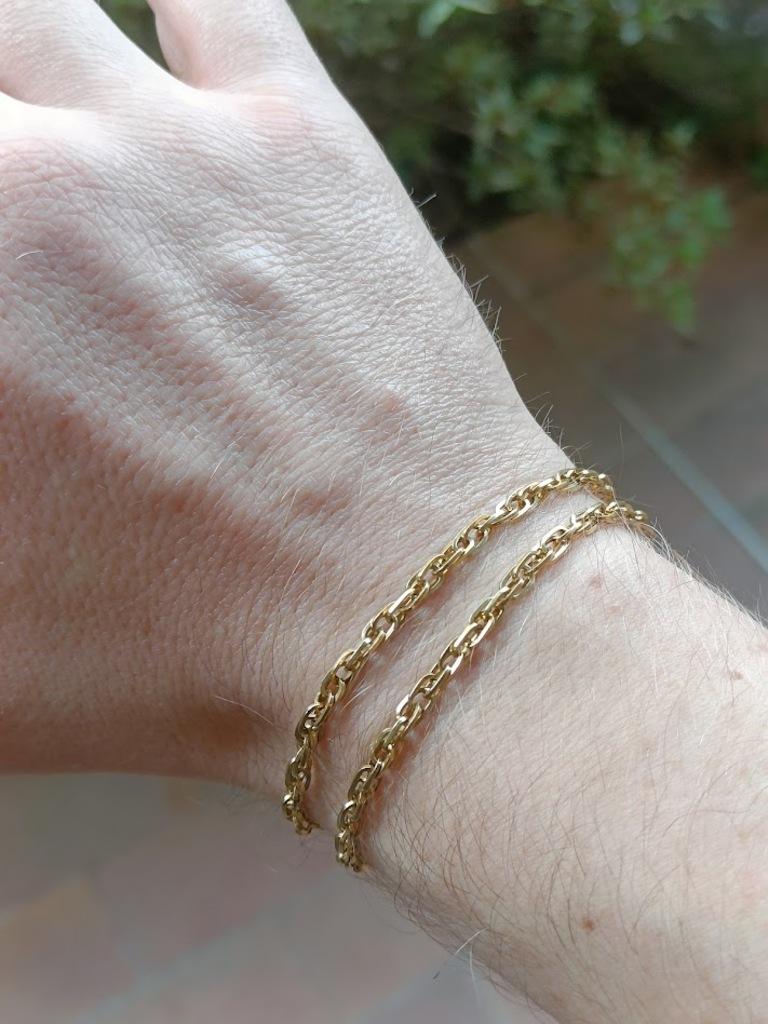 Pulsera con Doble Eslabón Forçat Oro 18k en venta 2