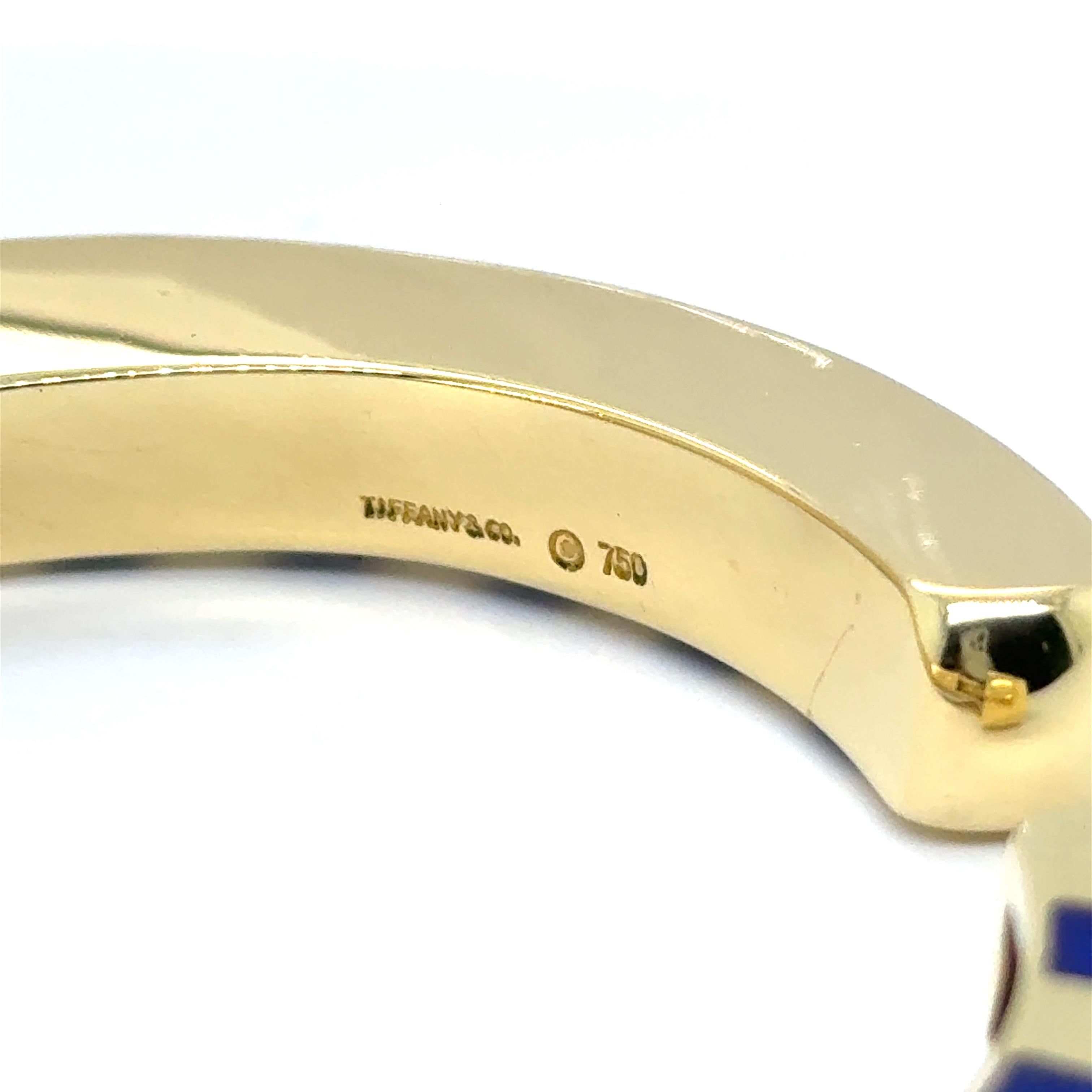 Bracelet with Lapis Lazuli in 18K Gold by Angela Cummings for Tiffany & Co For Sale 4