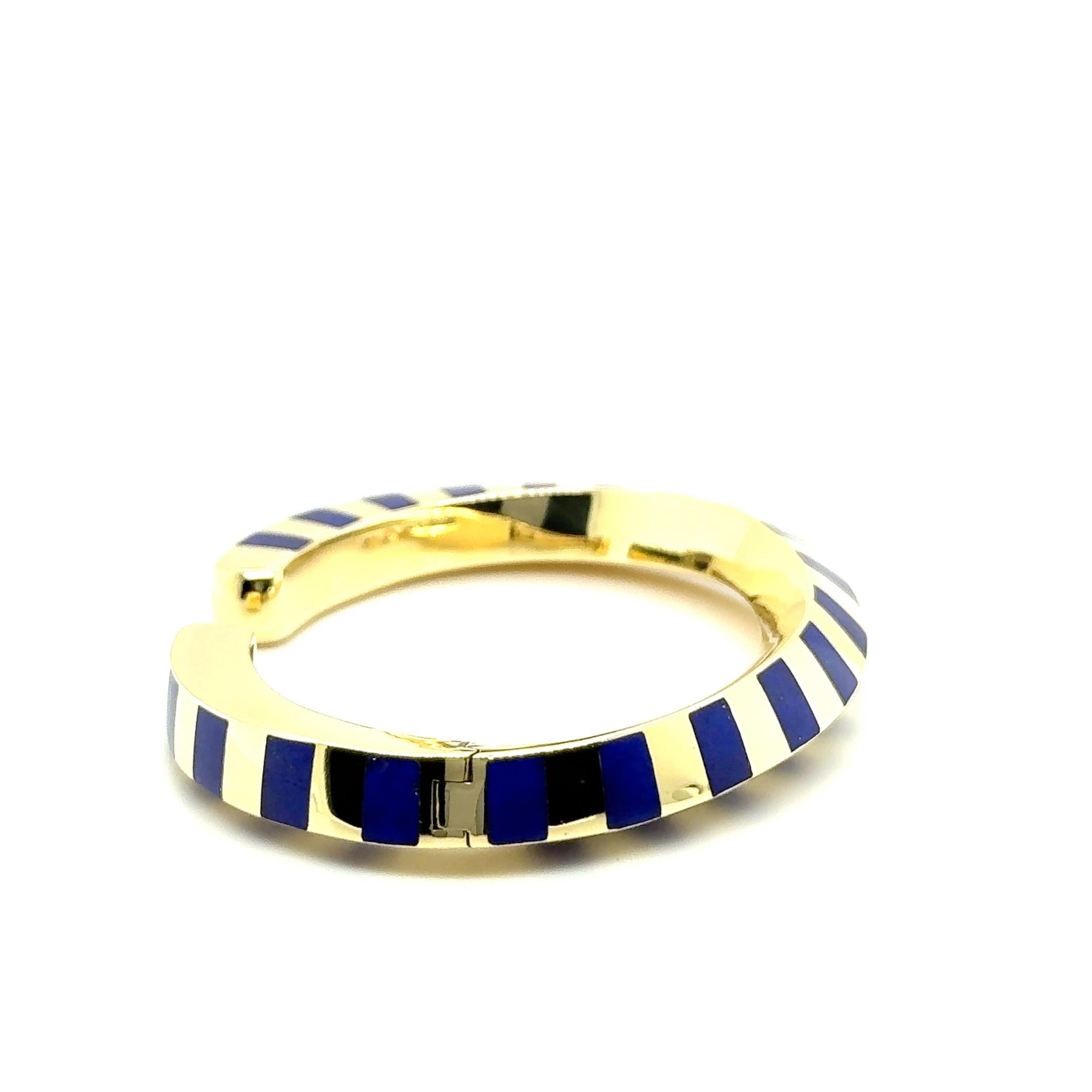 Bracelet with Lapis Lazuli in 18K Gold by Angela Cummings for Tiffany & Co For Sale 7
