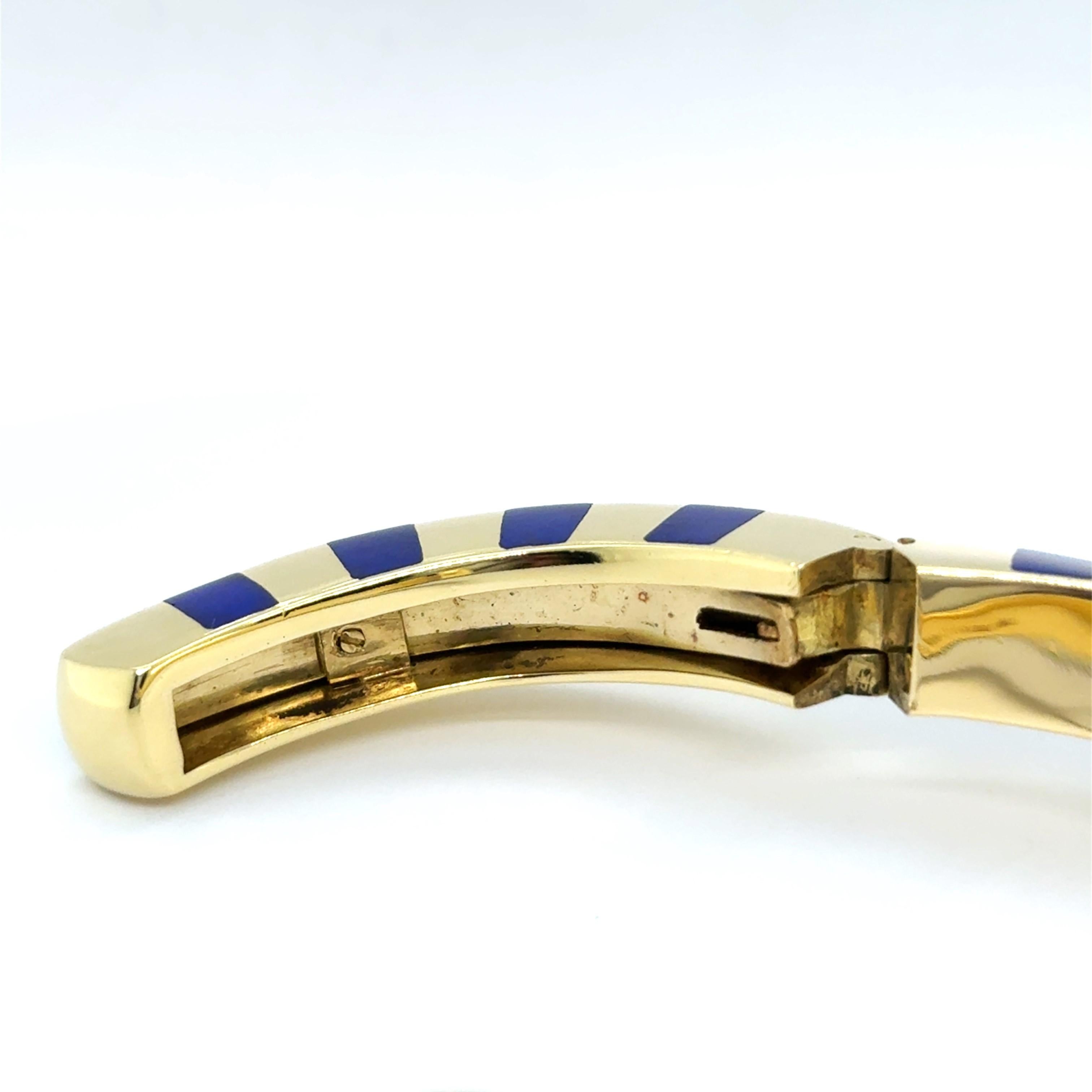 Bracelet with Lapis Lazuli in 18K Gold by Angela Cummings for Tiffany & Co For Sale 8