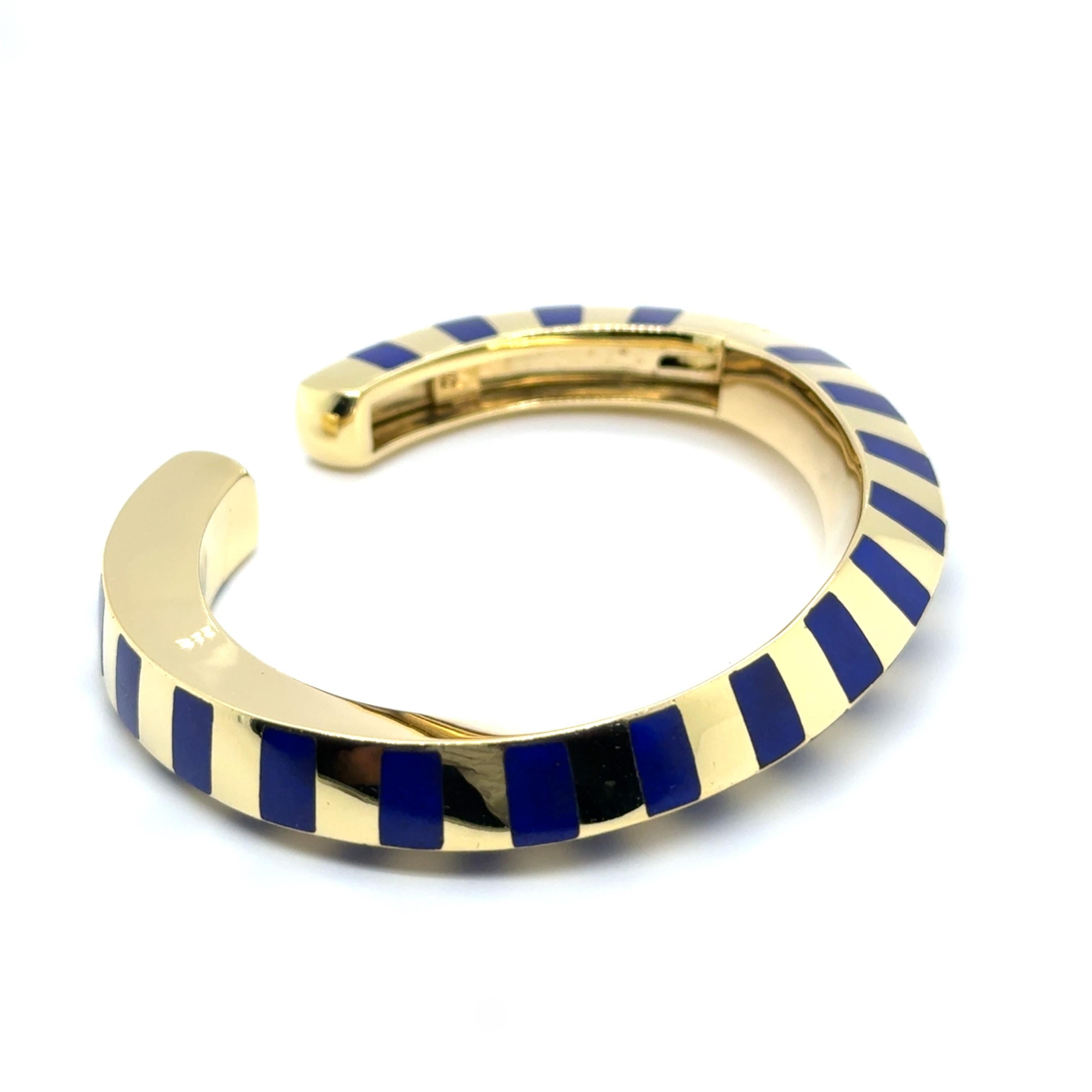 Bracelet with Lapis Lazuli in 18K Gold by Angela Cummings for Tiffany & Co For Sale 9