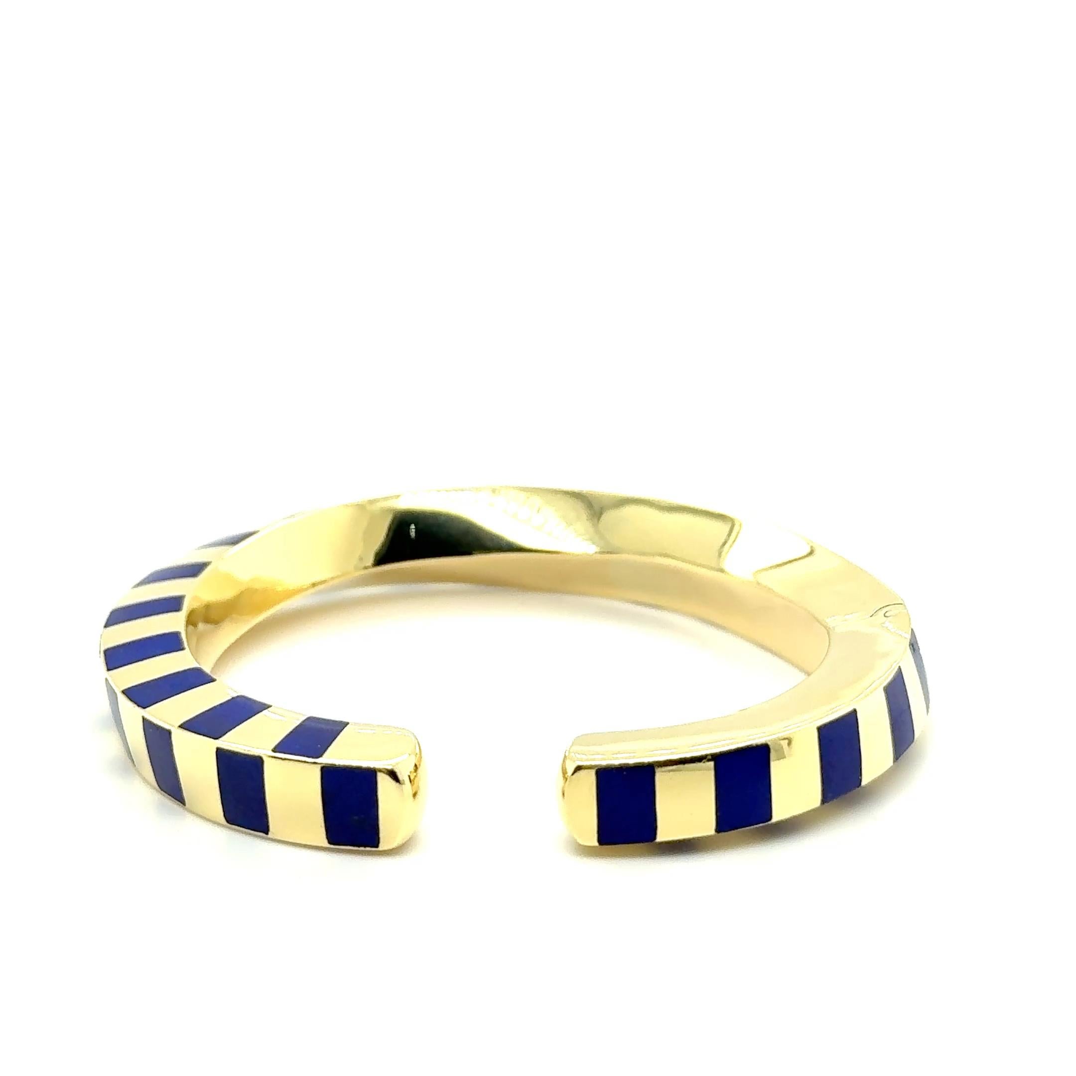 Artist Bracelet with Lapis Lazuli in 18K Gold by Angela Cummings for Tiffany & Co For Sale