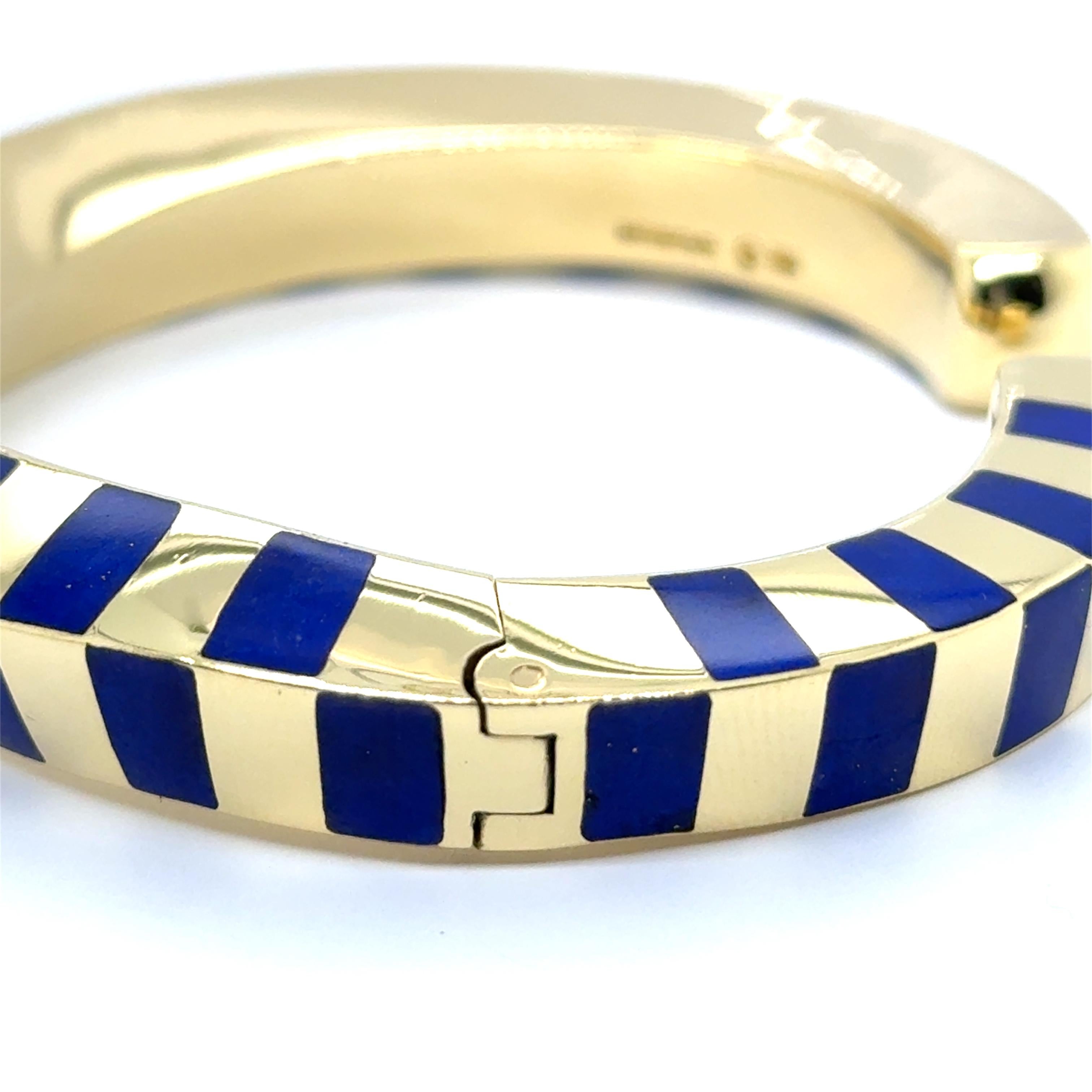 Mixed Cut Bracelet with Lapis Lazuli in 18K Gold by Angela Cummings for Tiffany & Co For Sale