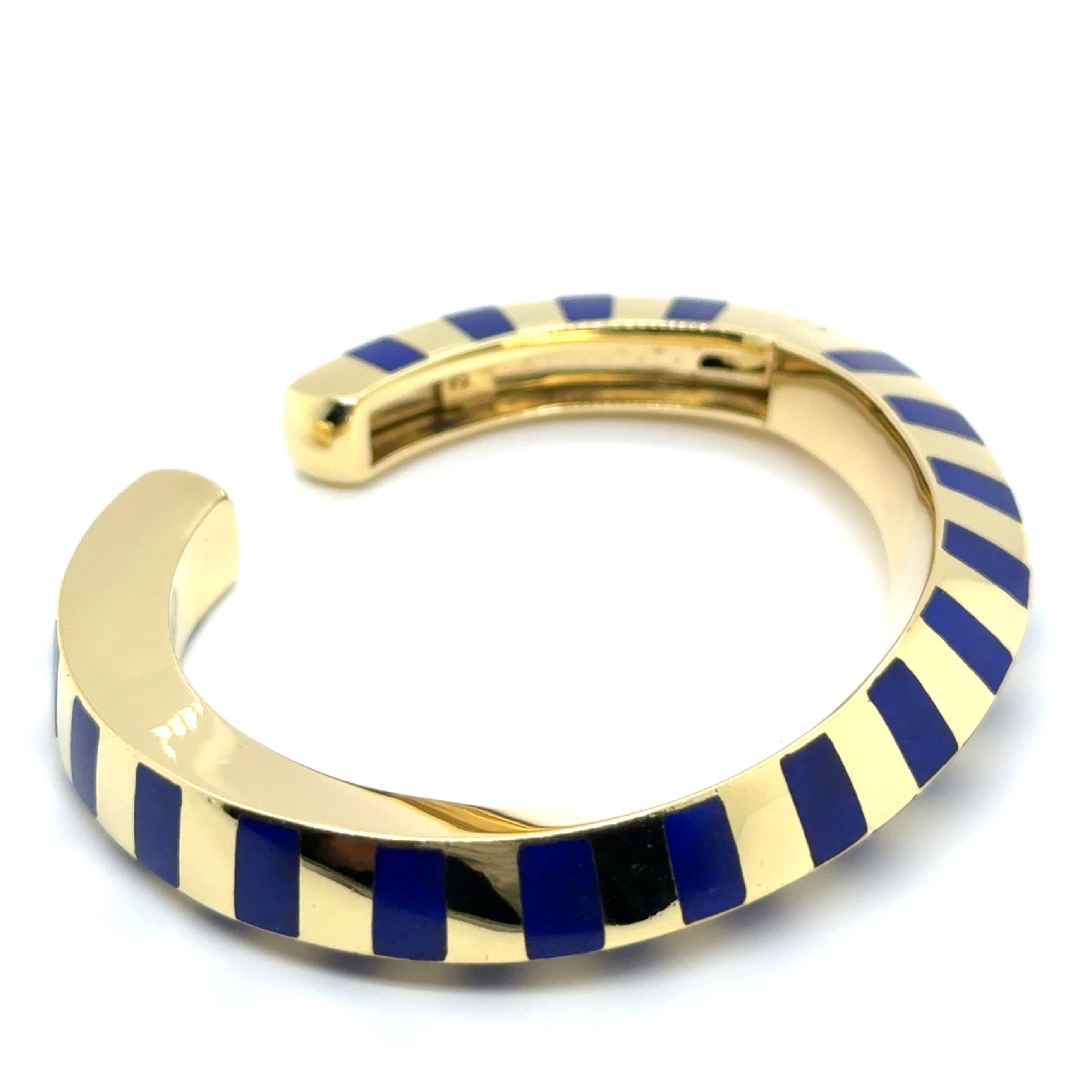 Bracelet with Lapis Lazuli in 18K Gold by Angela Cummings for Tiffany & Co For Sale 1