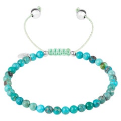Bracelet with mini natural turquoise beads