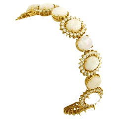 Brilliante avec opale et diamants taille brillant jusqu'à 5,00ct Or 18k 31,8 grammes
