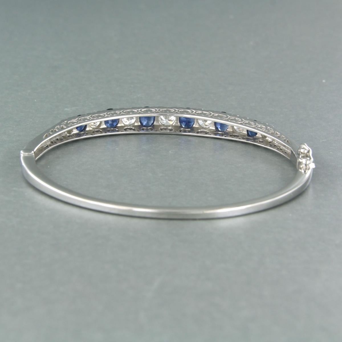 Armband mit Saphiren und Diamanten im Brillantschliff bis zu 1,95ct 14k Gold 11,8 gr im Zustand „Neu“ im Angebot in The Hague, ZH