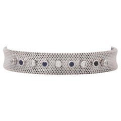 Bracelet with sapphires and diamonds
