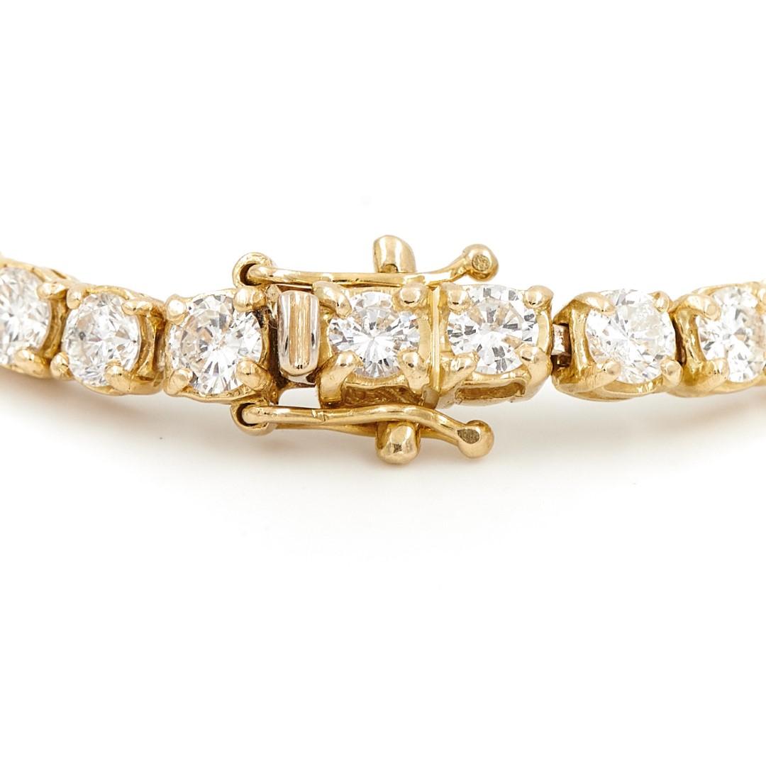Bracelet Yellow Gold Diamond In Excellent Condition For Sale In PARIS, FR