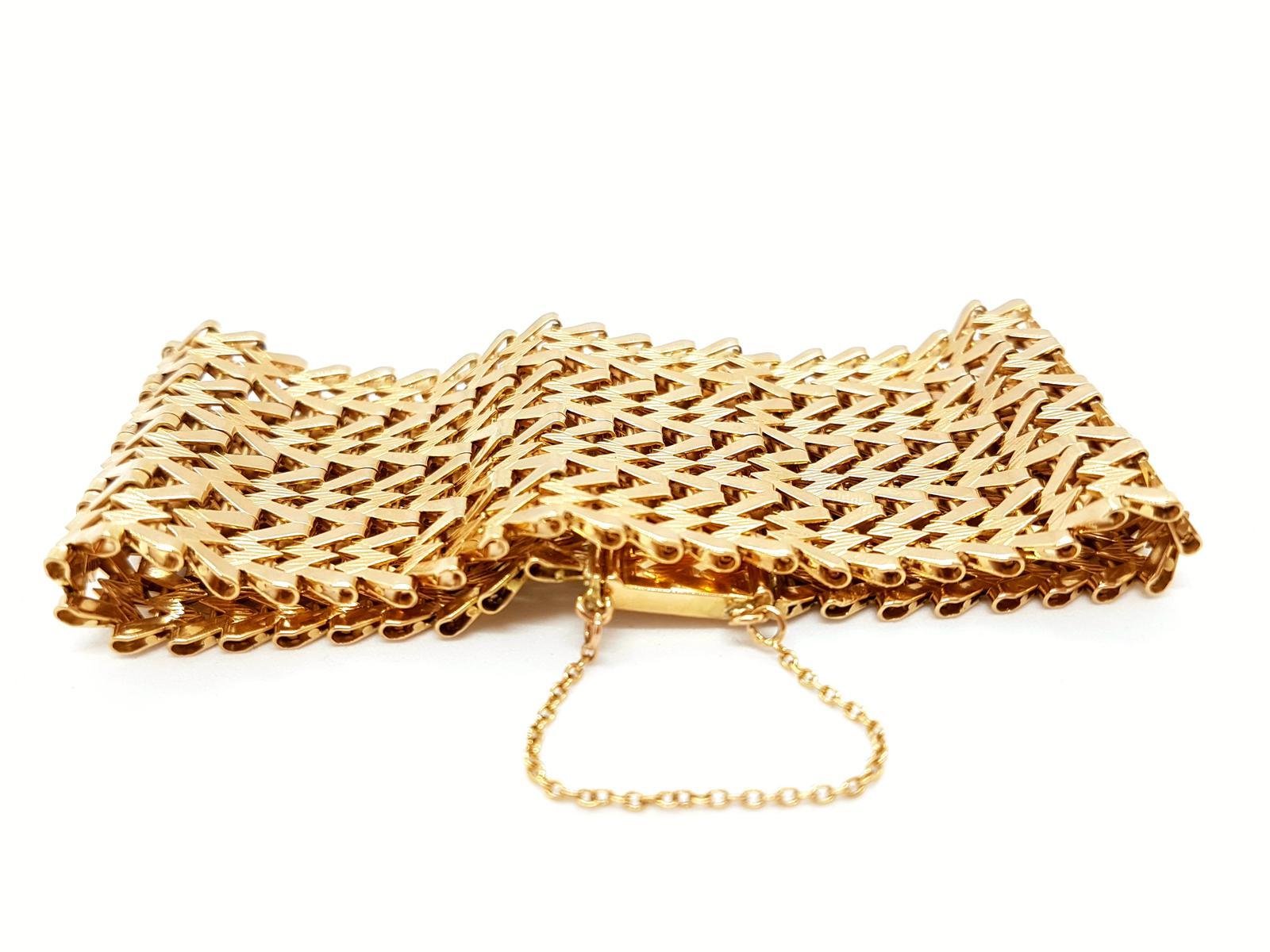 Bracelet en or jaune Excellent état - En vente à PARIS, FR