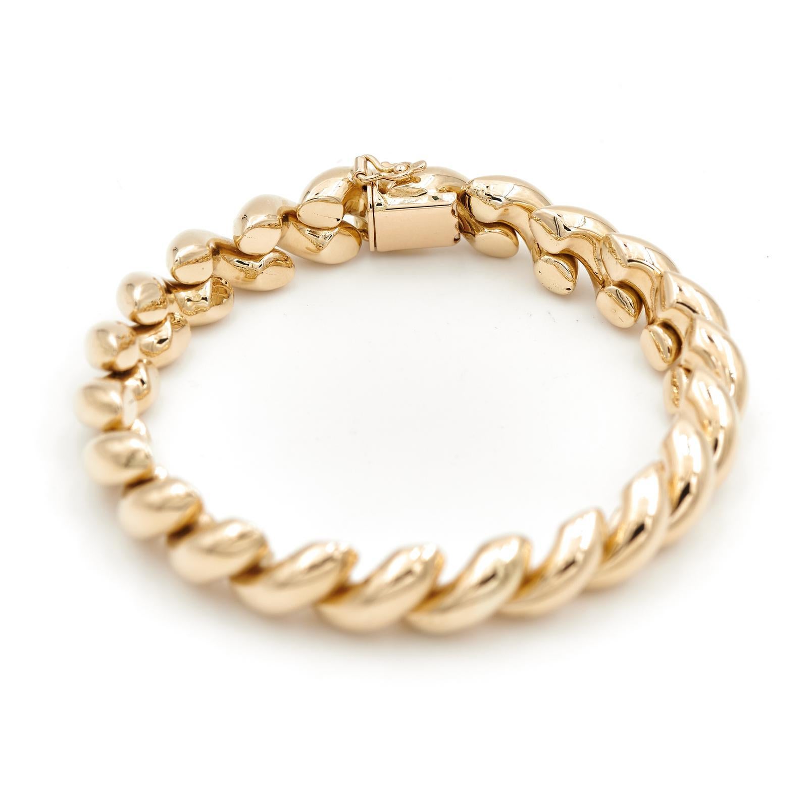 Bracelet Yellow Gold In Excellent Condition For Sale In PARIS, FR