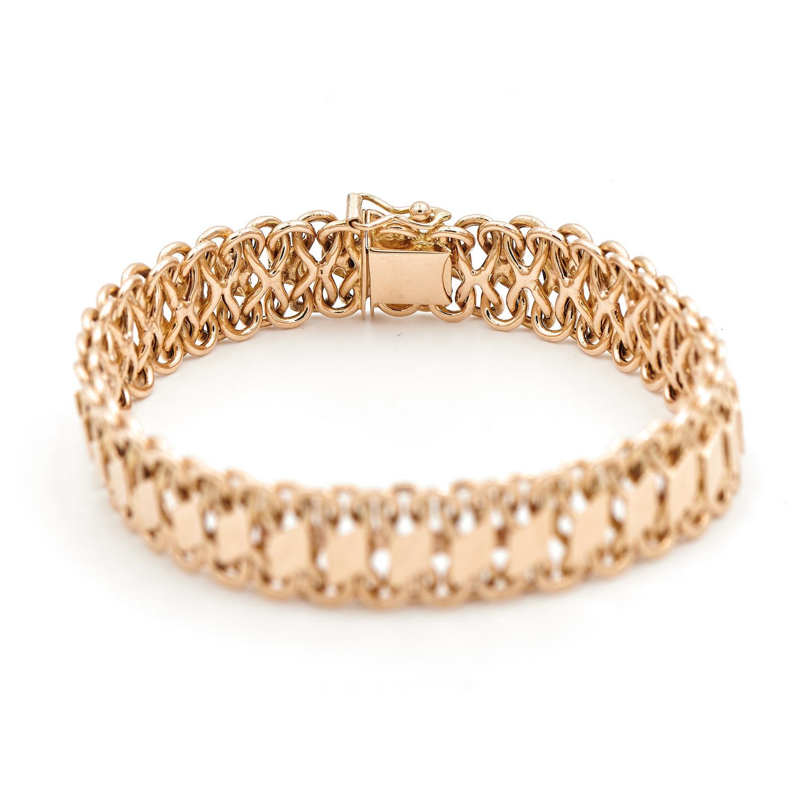 Bracelet Yellow Gold In Excellent Condition For Sale In PARIS, FR