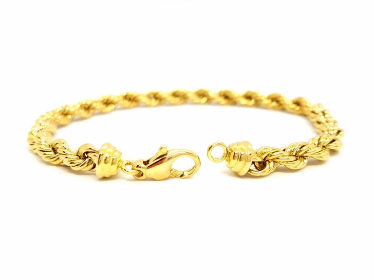 2mm yellow gold bracelet main image 1