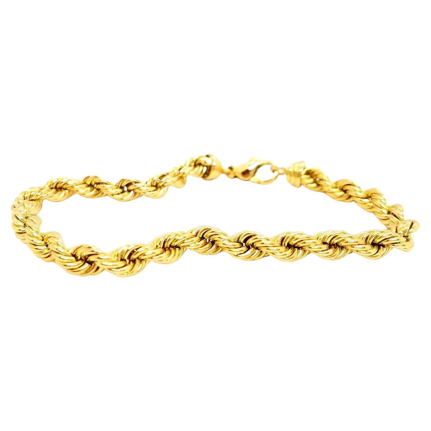 Bracelet en or jaune en vente