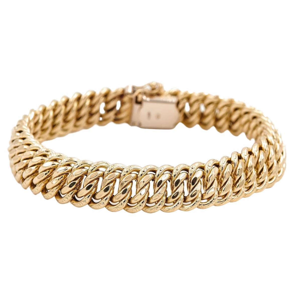 Yellow Gold "U R My Love" Bracelet at 1stDibs