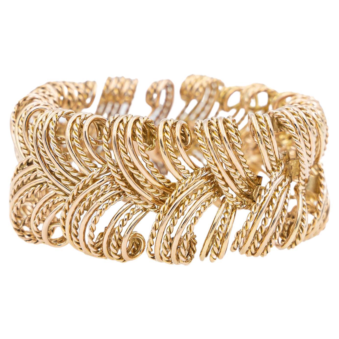 Gelbgold-Armband im Angebot