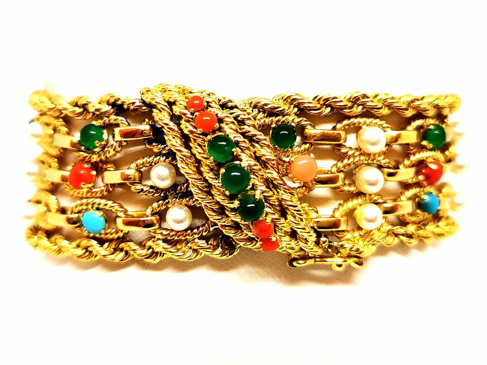 Bracelet Yellow GoldCarnelian For Sale 5