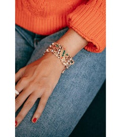 Bracelet Yellow Gold Carnelian