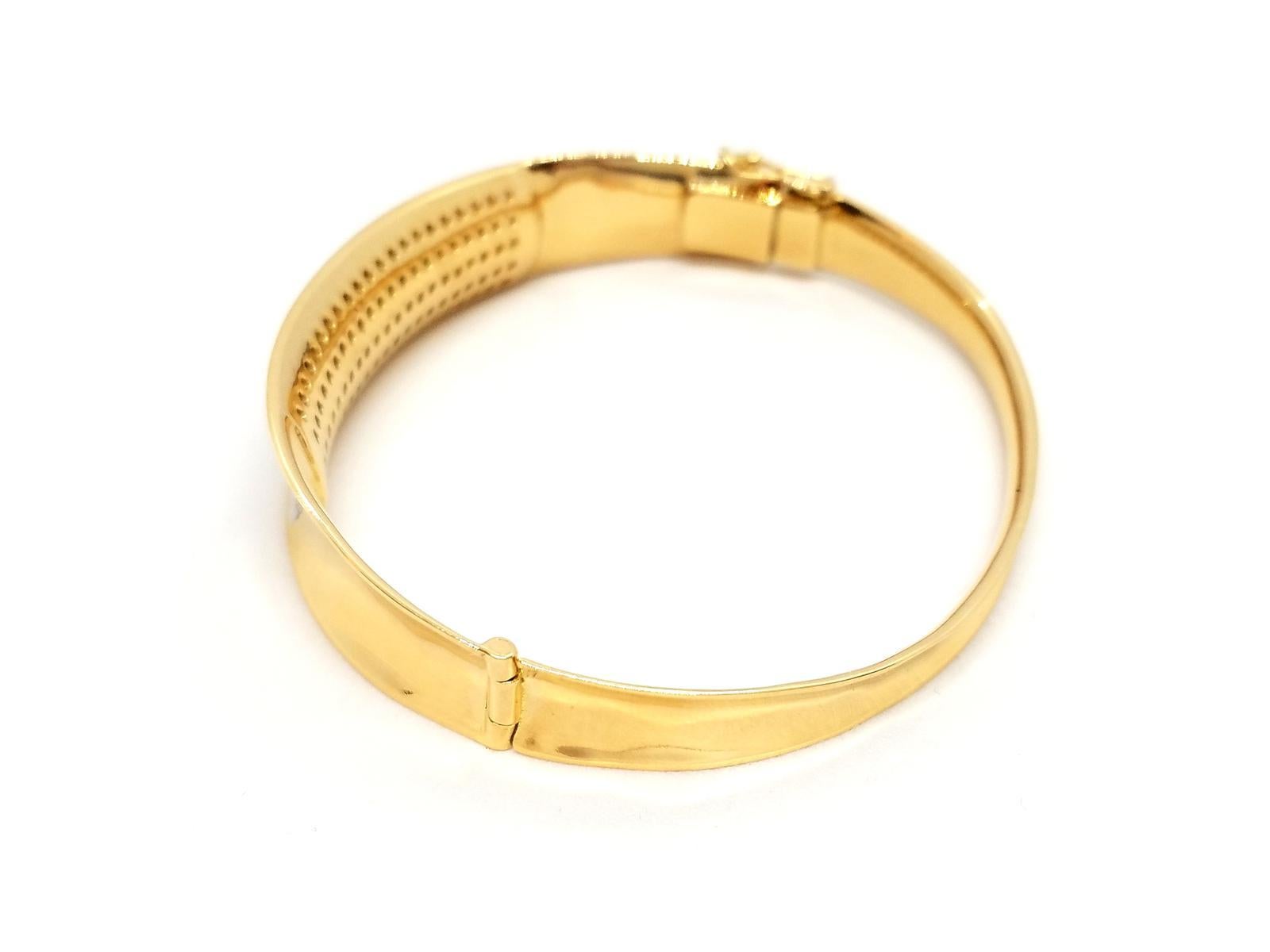 Armband aus Gelbgold mit Diamanten im Angebot 6