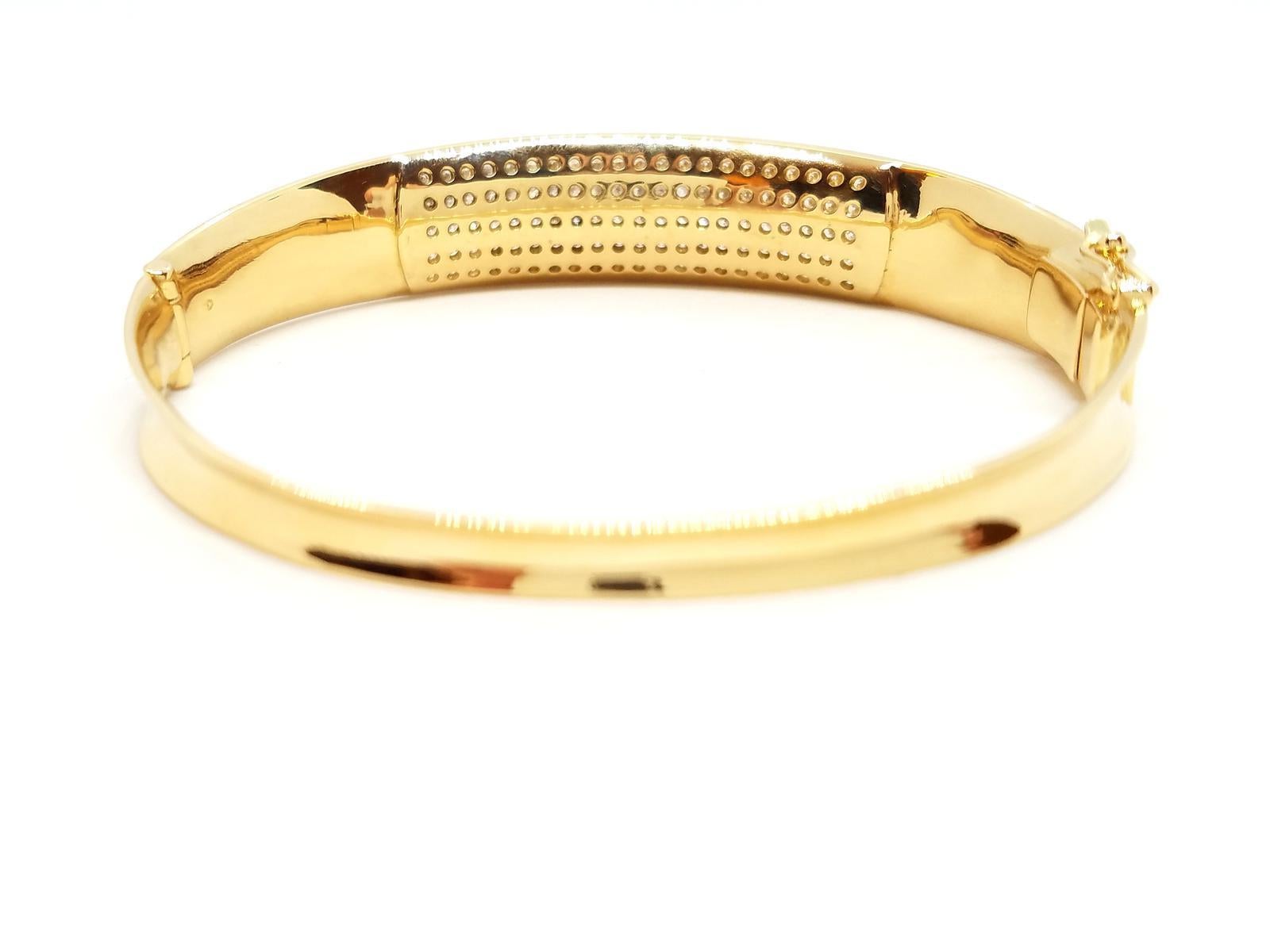 Armband aus Gelbgold mit Diamanten im Angebot 7