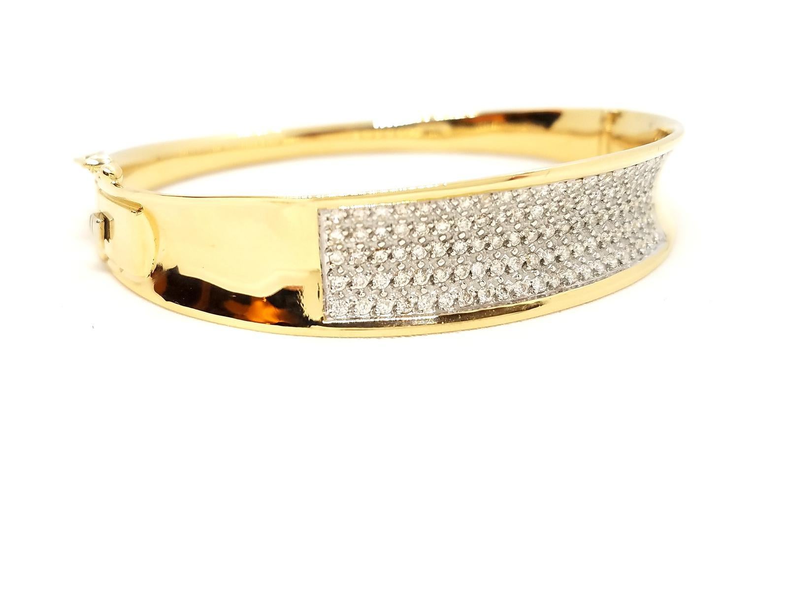 Armband aus Gelbgold mit Diamanten im Angebot 9