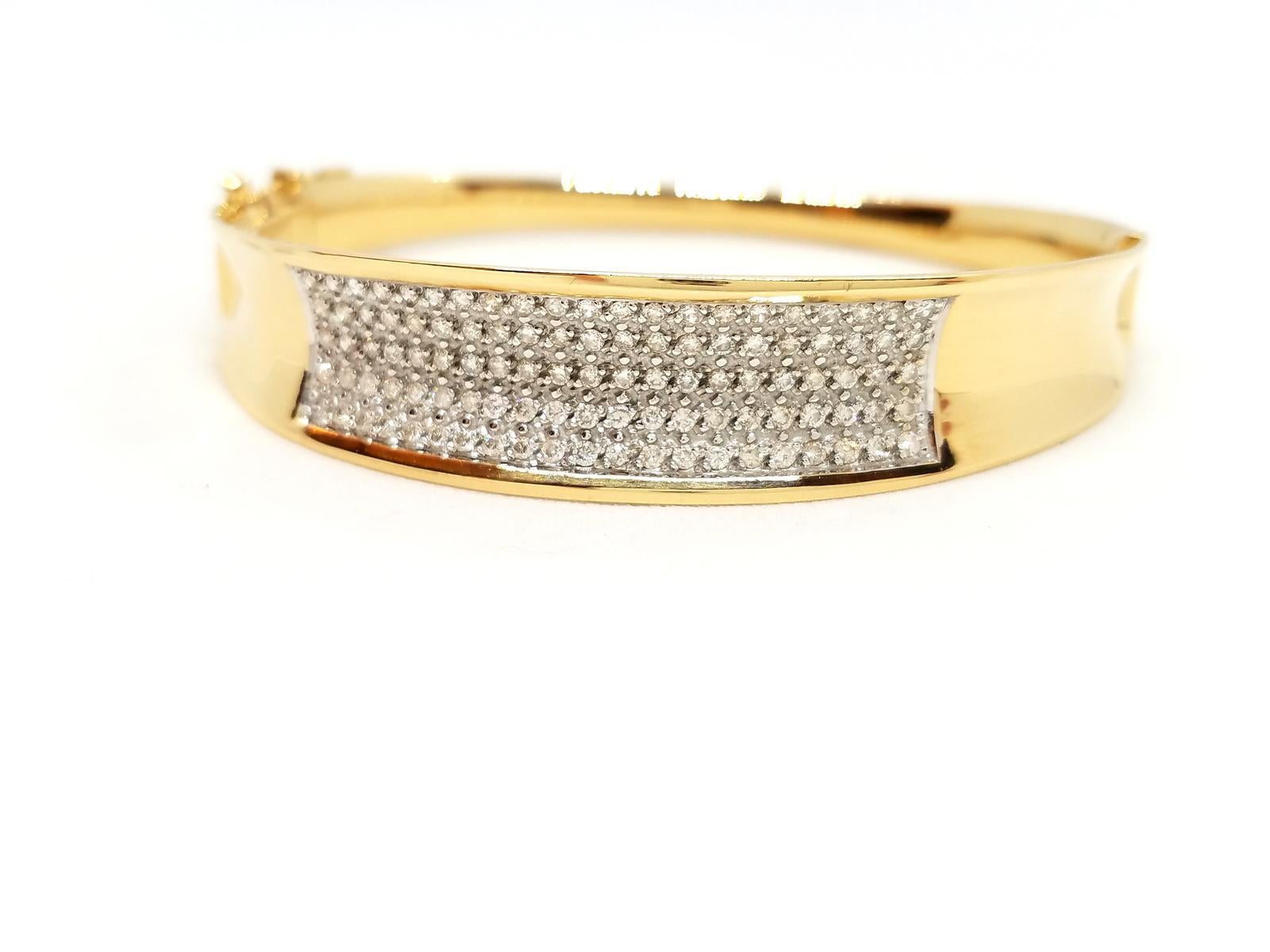 Armband aus Gelbgold mit Diamanten im Angebot 10