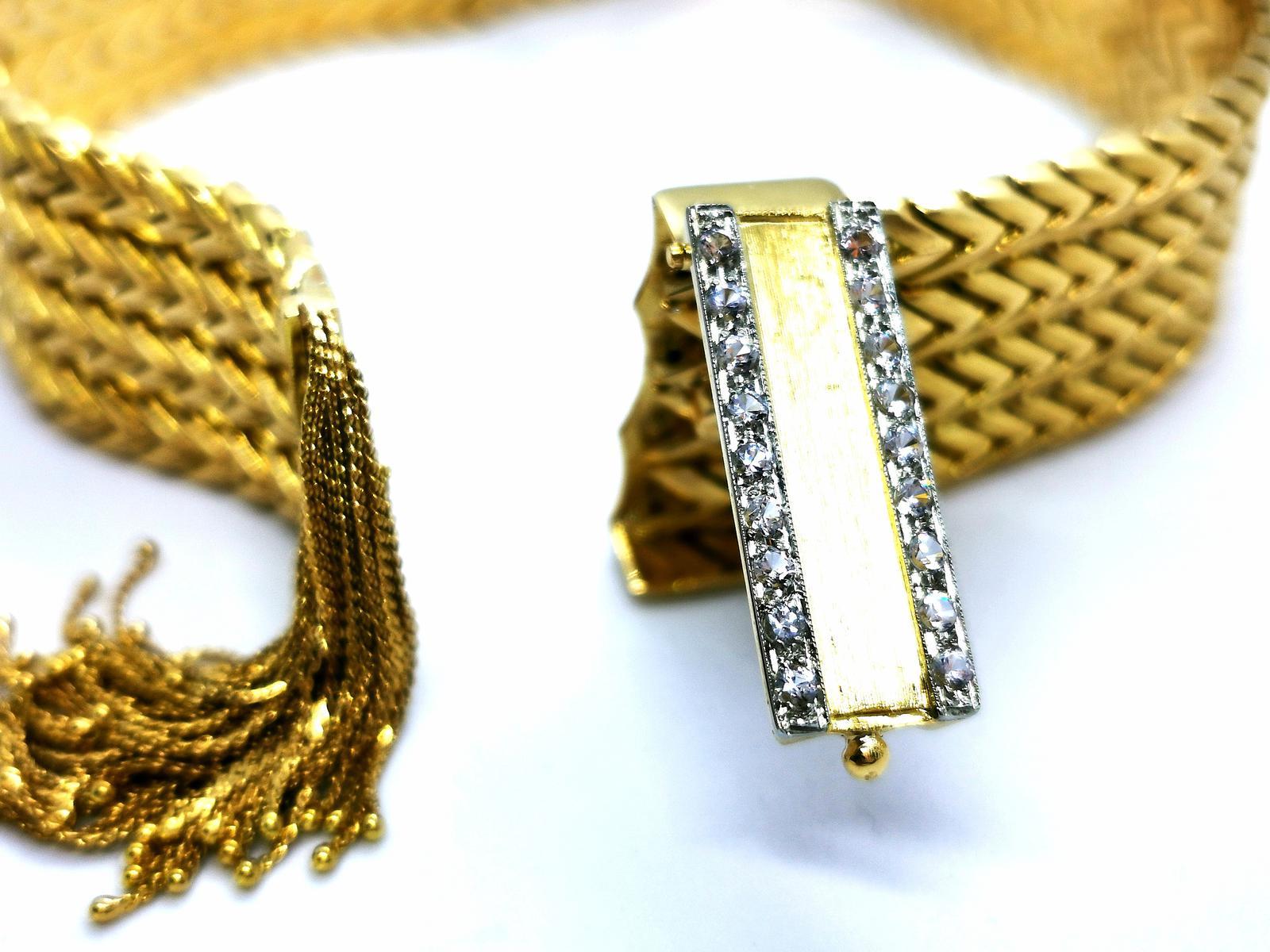 Bracelet Yellow Gold Diamond For Sale 13