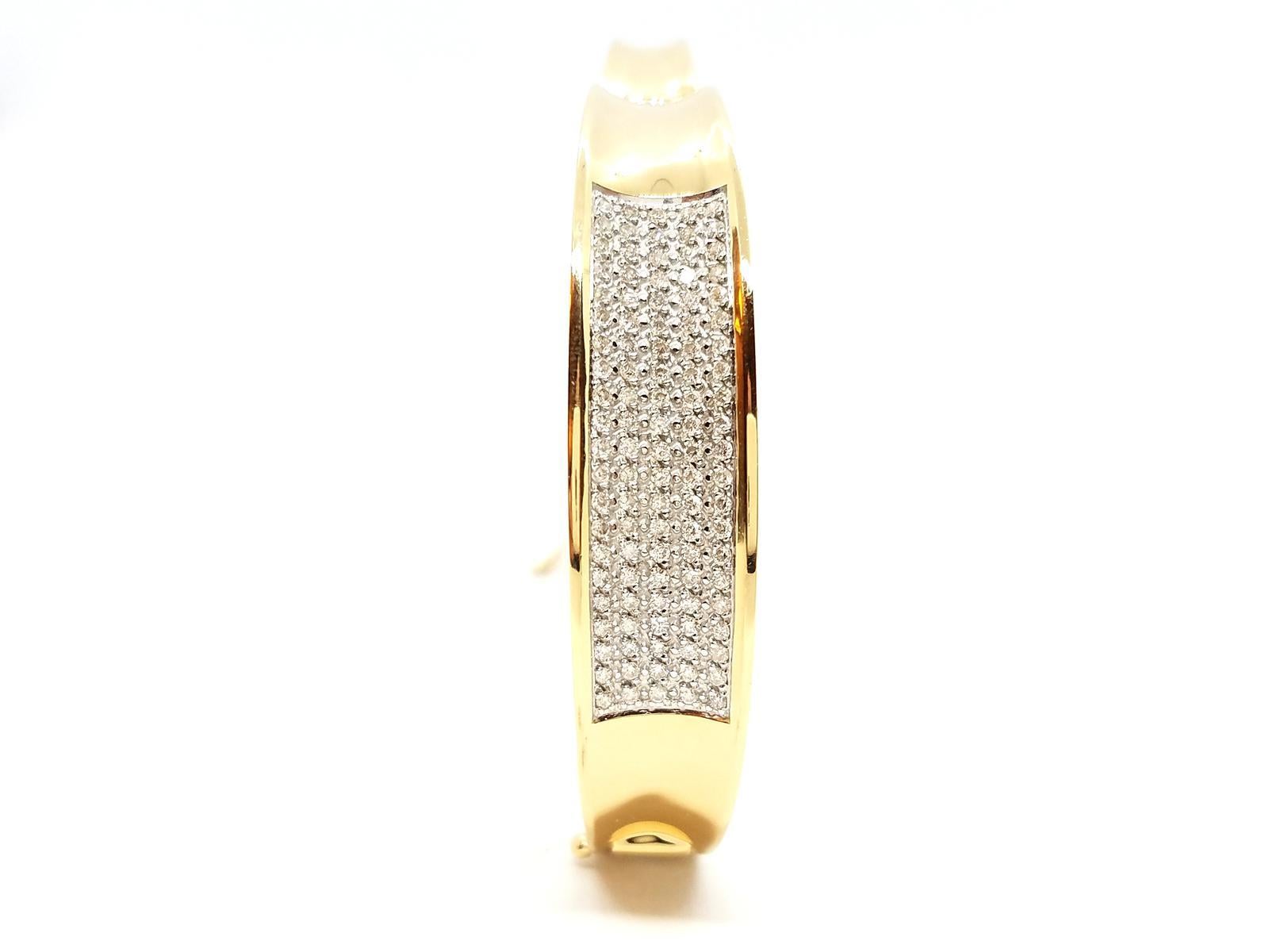 Armband aus Gelbgold mit Diamanten im Zustand „Hervorragend“ im Angebot in PARIS, FR