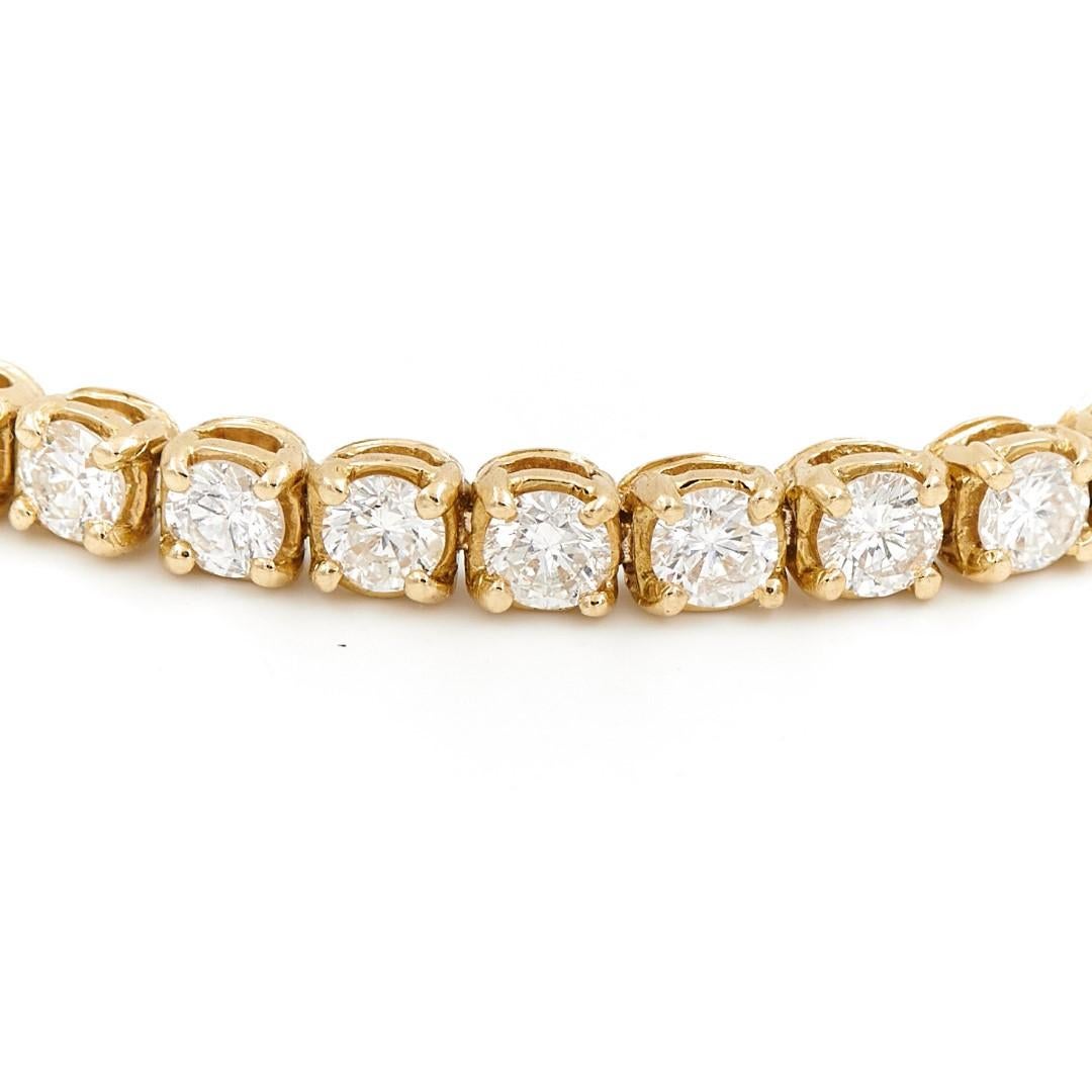 Brilliant Cut Bracelet Yellow Gold Diamond For Sale