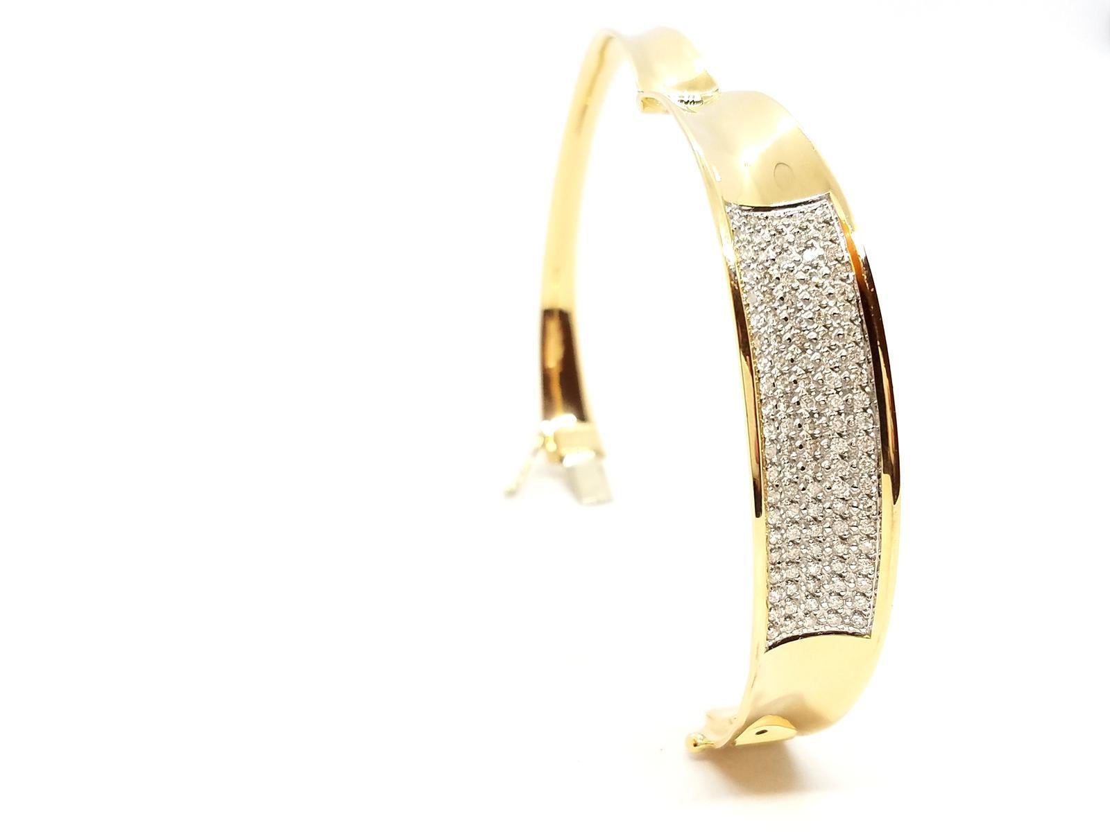 Armband aus Gelbgold mit Diamanten Damen im Angebot