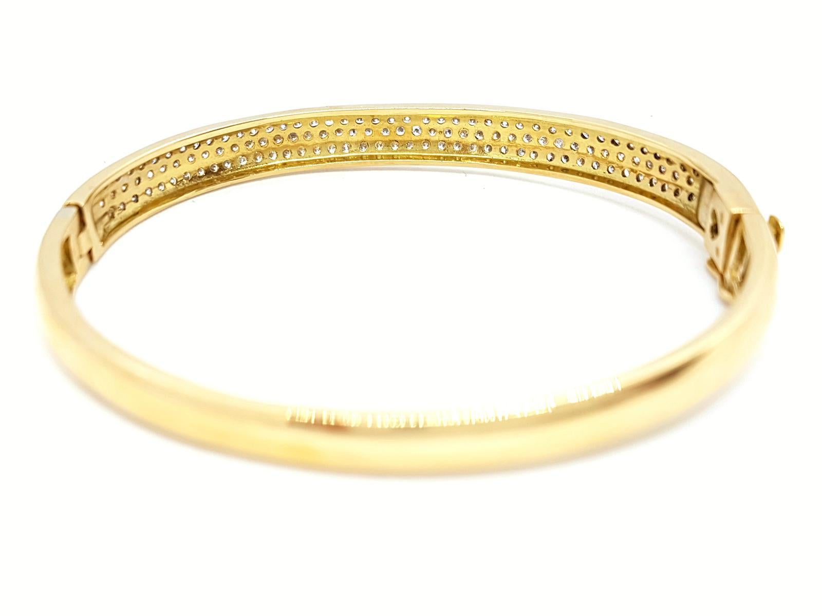 Armband aus Gelbgold mit Diamanten Damen im Angebot